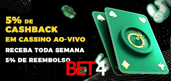 Promoções do cassino ao Vivo bet4